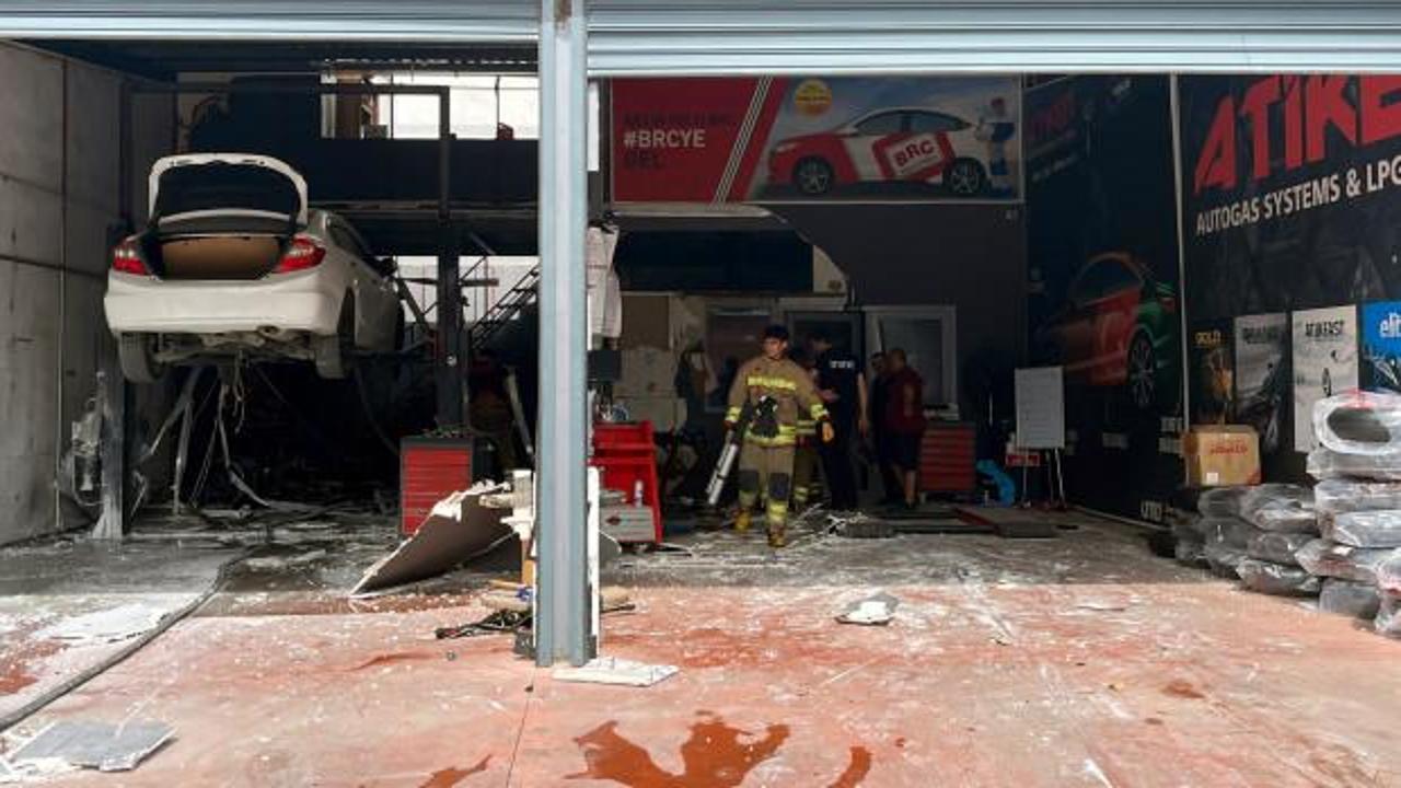 Edirne'de otomobil tamirhanesinde patlama: 1'i ağır, 2 yaralı