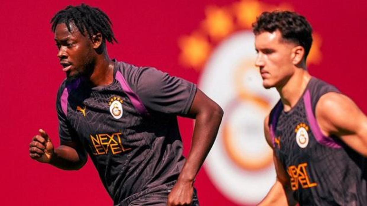 Galatasaray'da yeni transfer ilk antrenmana &ccedil;ıktı