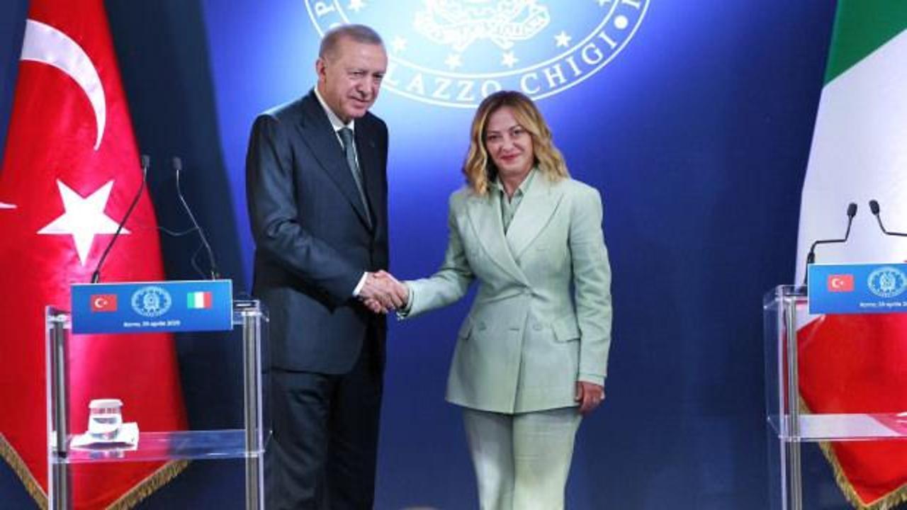 Meloni'den Cumhurbaşkanı Erdoğan'a teşekk&uuml;r