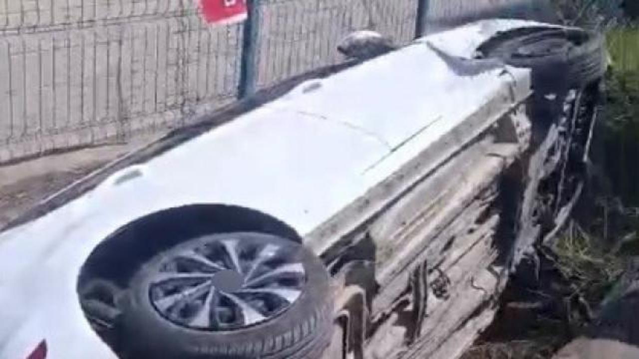 Osmaniye&rsquo;de feci kaza: Otomobillerden biri kanala d&uuml;şt&uuml;