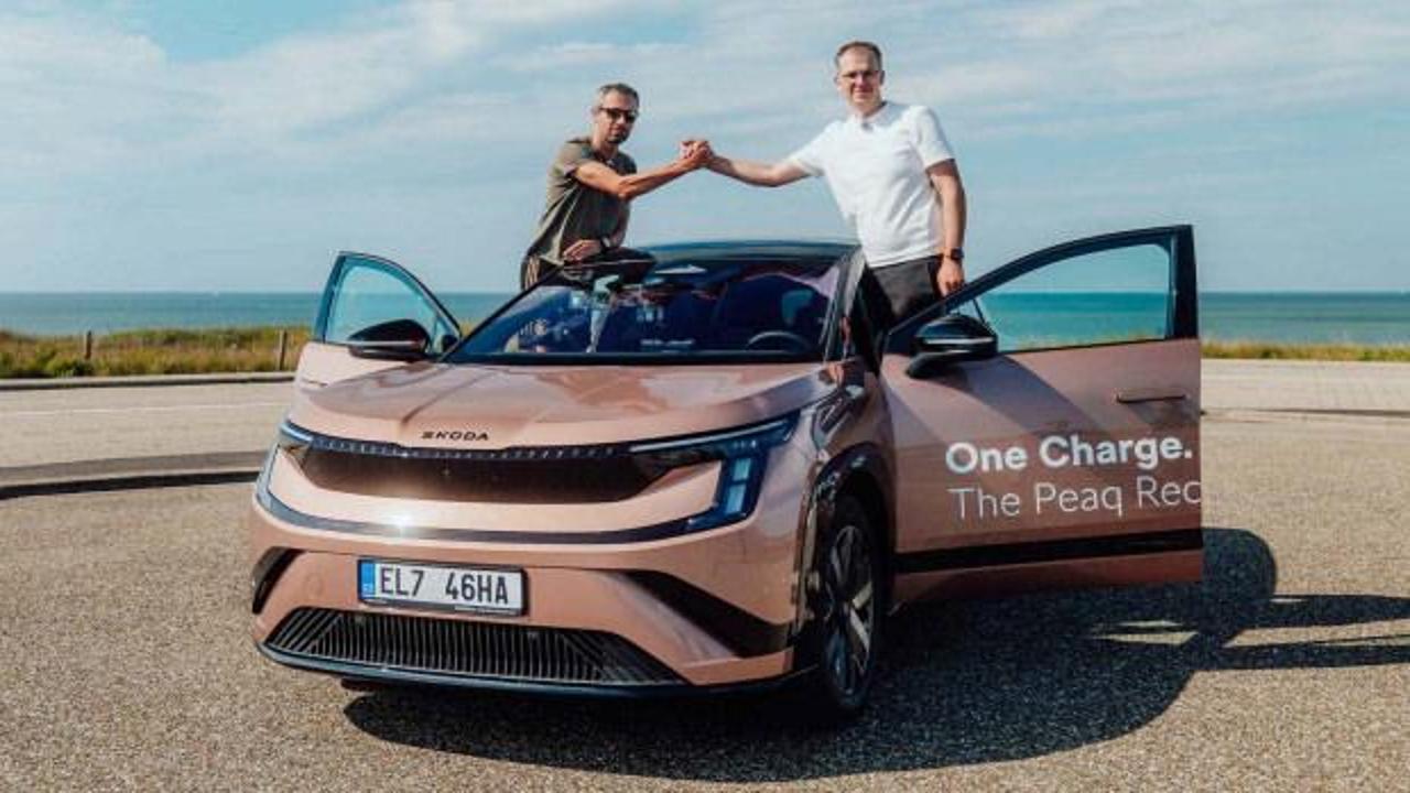 Skoda'dan menzil rekoru: Tek şarjla 936 kilometre gitti