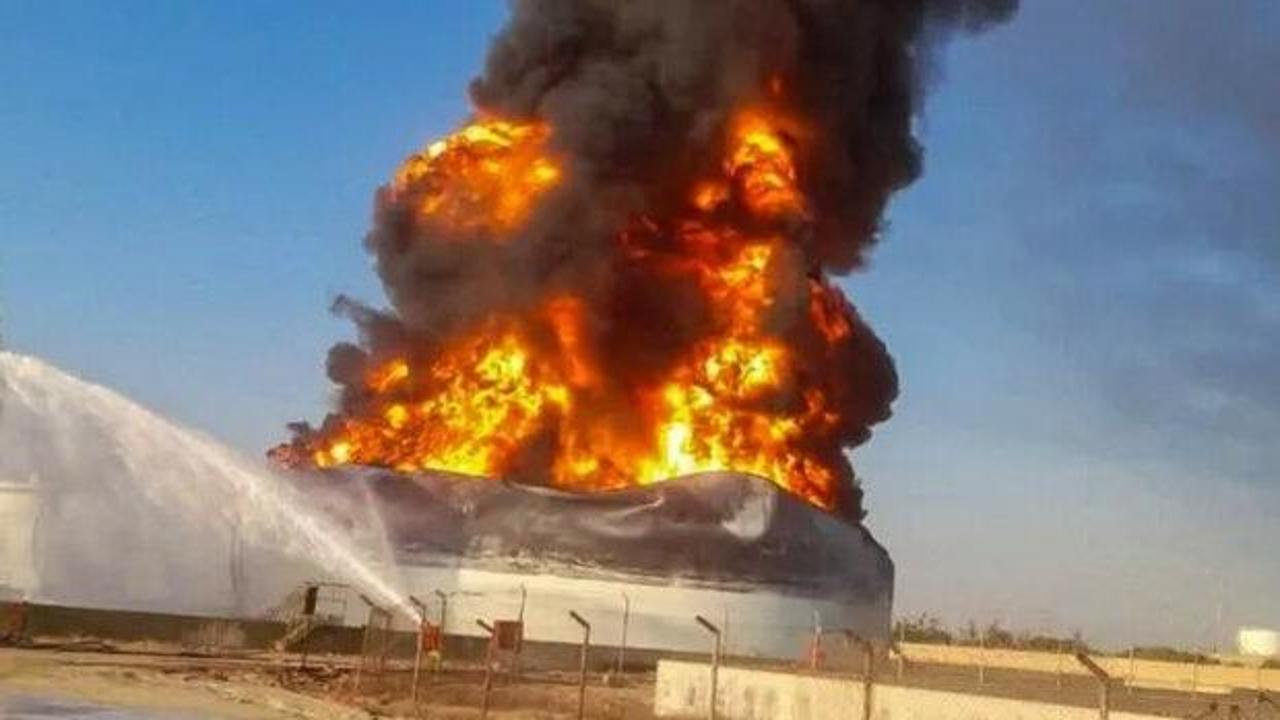 Trablus'ta petrol deposuna İHA saldırısı