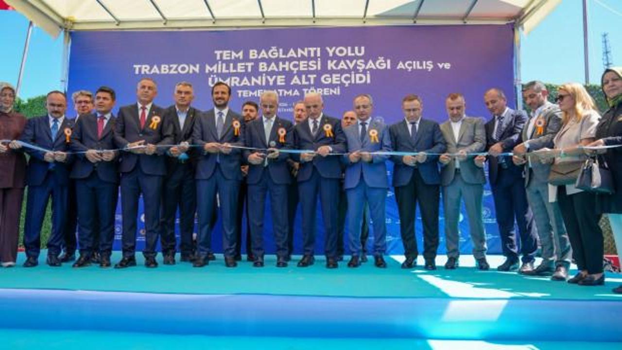 Trabzon Millet Bah&ccedil;esi Bağlantı Yolu &Uuml;mraniye&rsquo;de A&ccedil;ıldı, Şile Yolu Projesi&rsquo;nin temeli atıldı