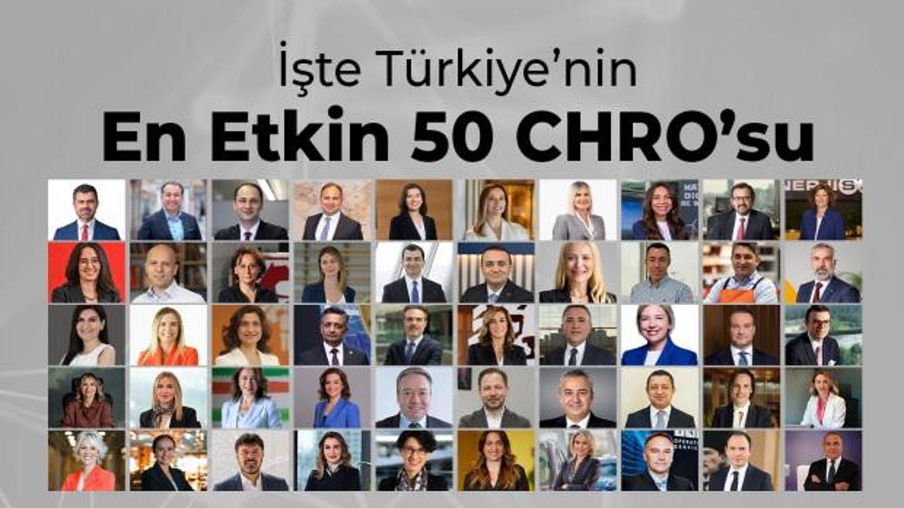 T&uuml;rkiye&rsquo;nin en etkin 50 CHRO&rsquo;su belli oldu