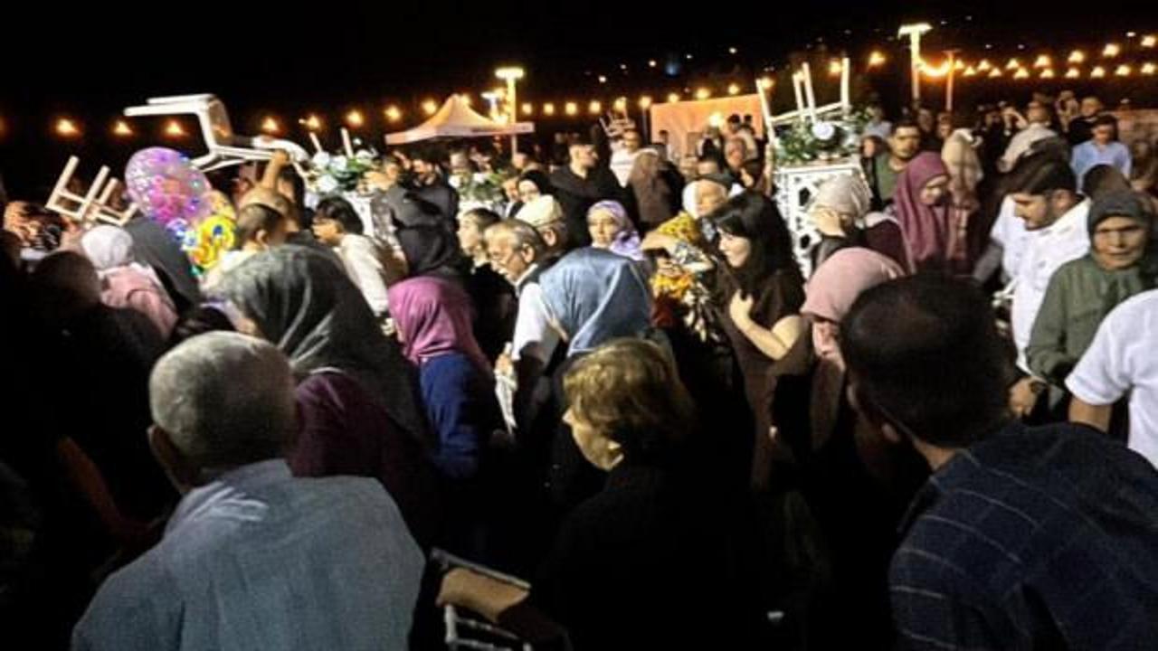 Gelin ve damat şoka girdi! Takılar takılamadan insanlar dağıldı