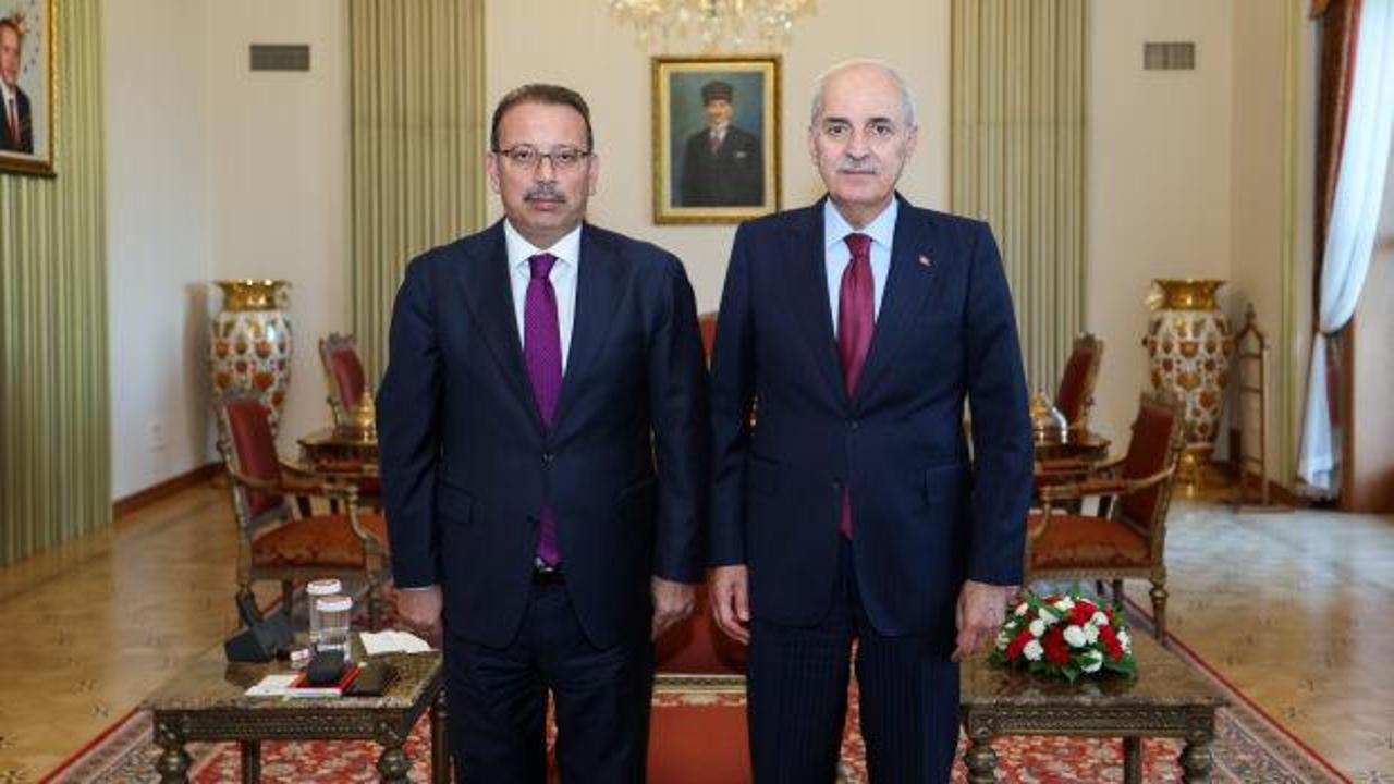 TBMM Başkanı Kurtulmuş, Sayıştay Başkanı Yener'i kabul etti