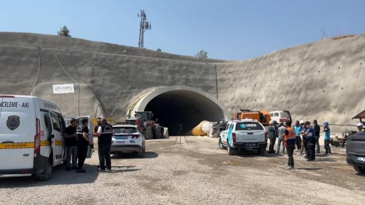 T&uuml;nel inşaatında kahreden olay: 1 iş&ccedil;i hayatını kaybetti!