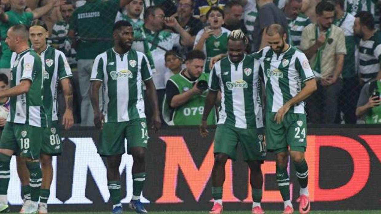 1. Lig'de lideri değiştiren ma&ccedil;! Bursaspor 1-0'dan &ccedil;evirdi