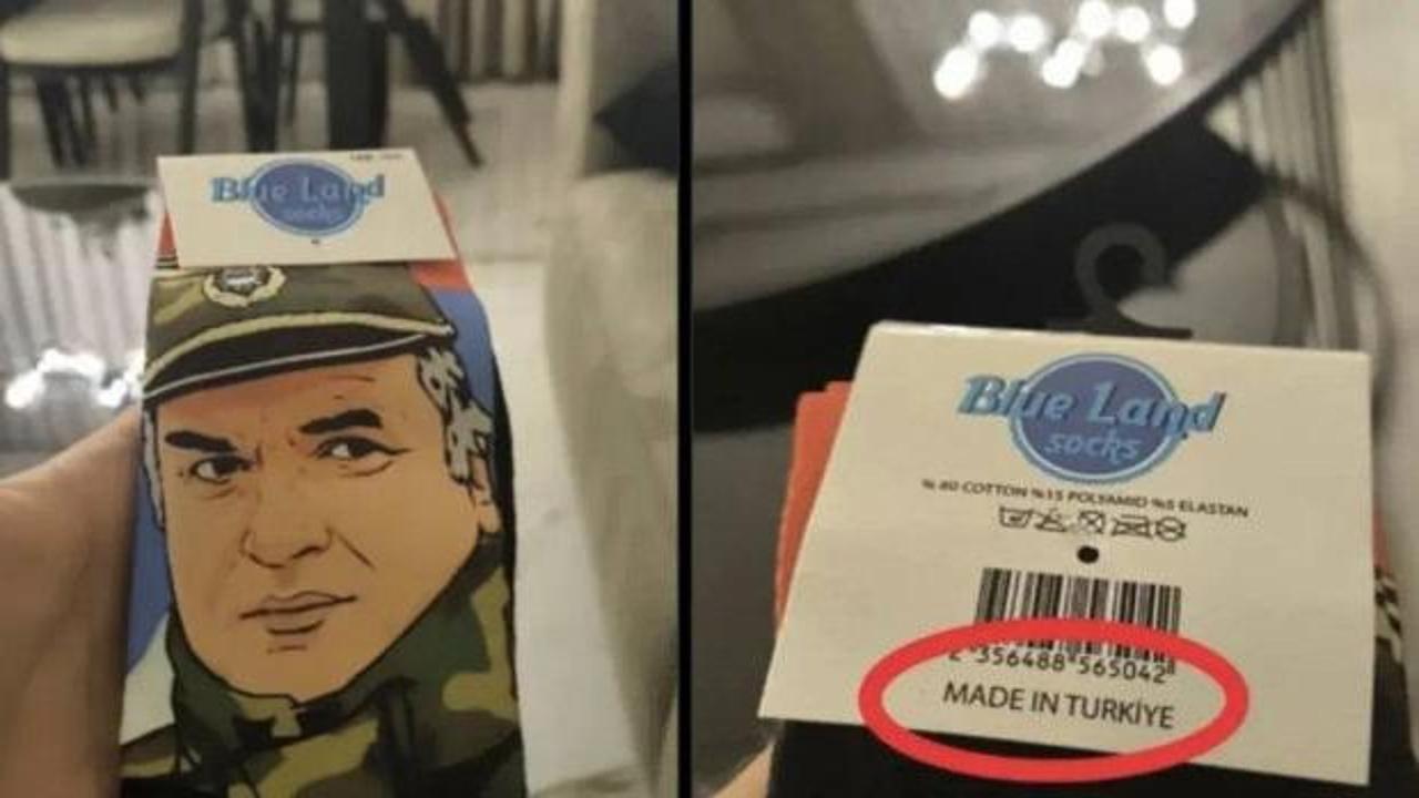 Bakanlıktan, Mladic baskılı &ccedil;orap g&ouml;rseline su&ccedil; duyurusu