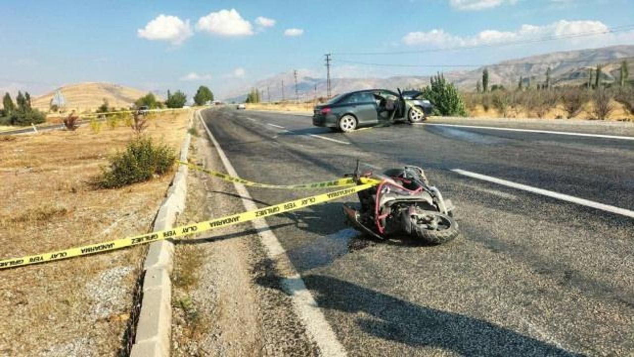 Malatya'da feci kaza: Motosiklet s&uuml;r&uuml;c&uuml;s&uuml; hayatını kaybetti