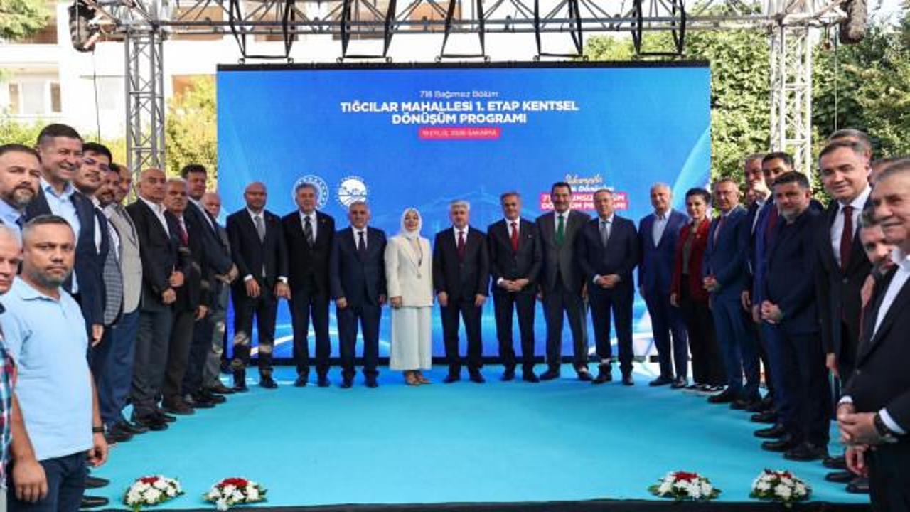 Sakarya&rsquo;da ilk d&ouml;n&uuml;ş&uuml;m: Tığcılar 1. Etap'ta 718 bağımsız b&ouml;l&uuml;m&uuml;n kentsel d&ouml;n&uuml;ş&uuml;m&uuml; başladı