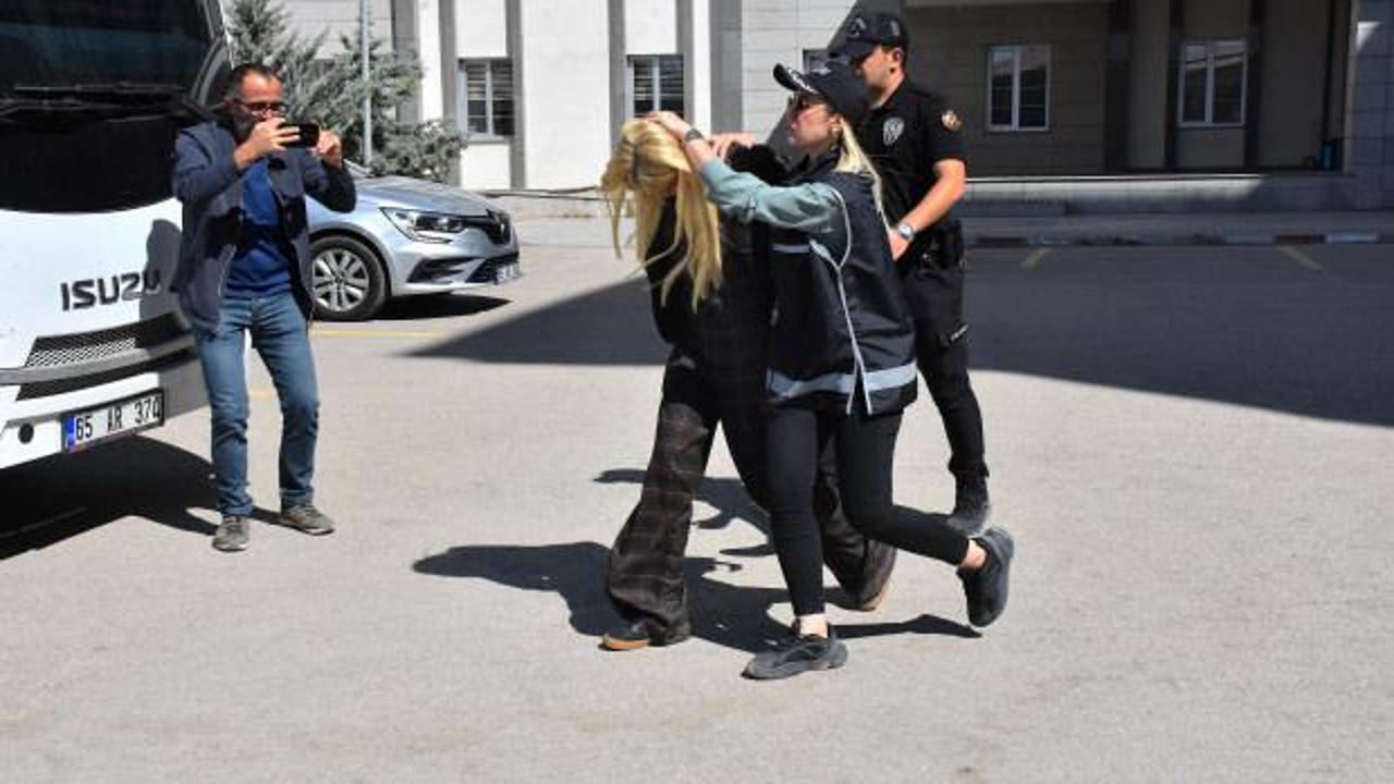 Vanlı Kara Haydar'ın eşi &Ccedil;ağla &Ouml;z adliyeye sevk edildi