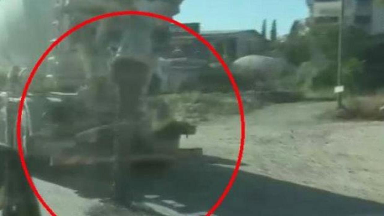 Yola beton d&ouml;kerek ilerleyen miksere 191 bin TL ceza