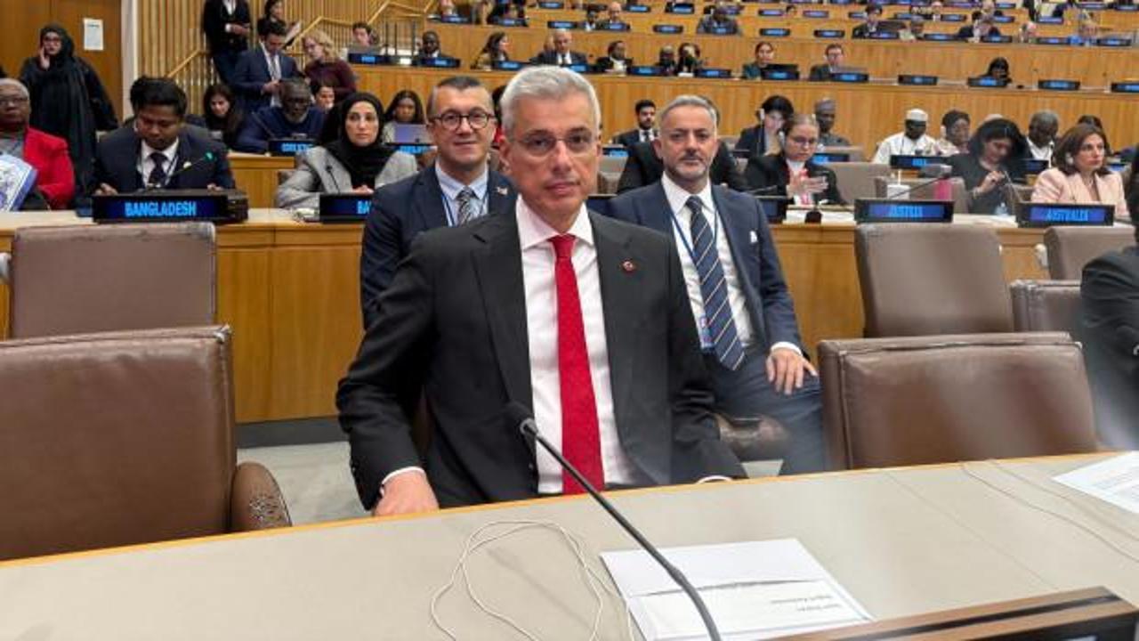 Bakan Memişoğlu'ndan BM Genel Kurulu'nda &ouml;nemli mesajlar
