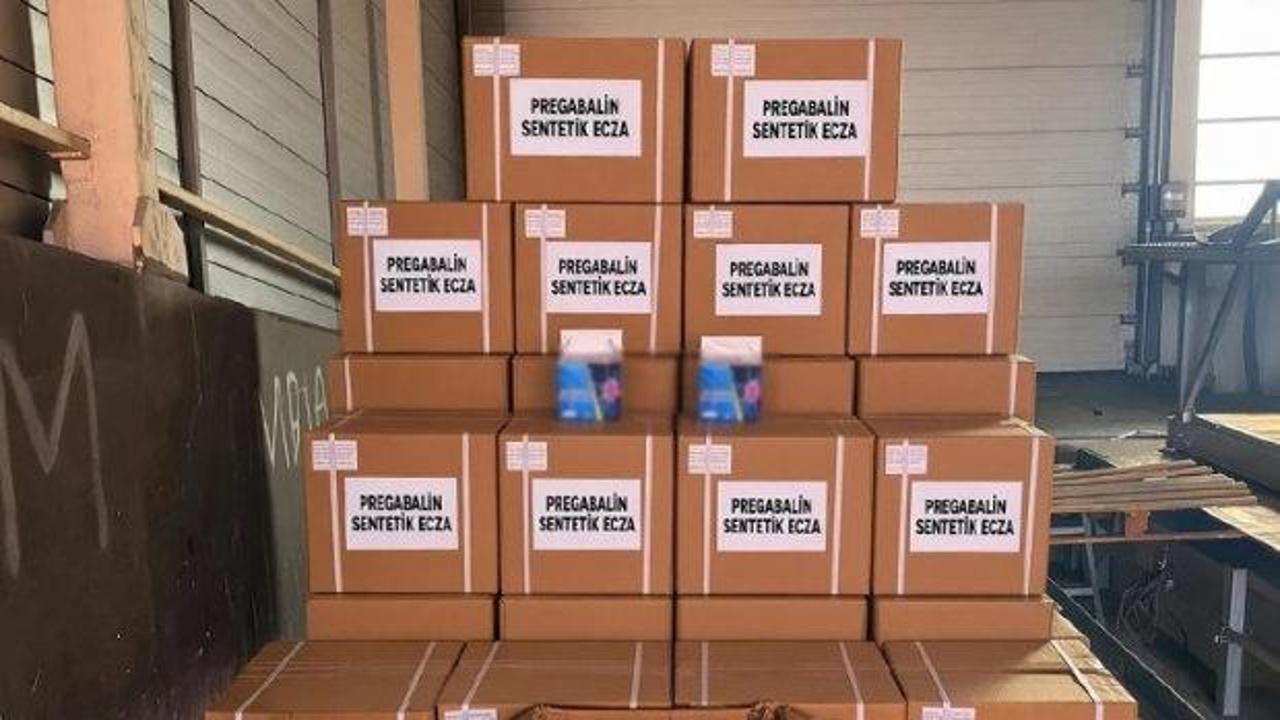 Mersin&rsquo;de b&uuml;y&uuml;k operasyon! 1,7 ton pregabalin yakalandı