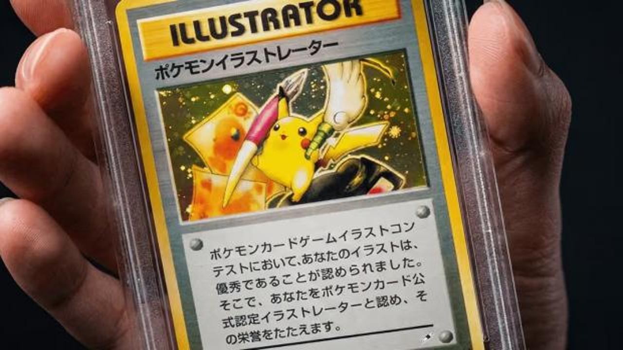 Sadece 39 adet &uuml;retilmişti, Pikachu Illustrator kartı 242 milyon TL'ye satıldı
