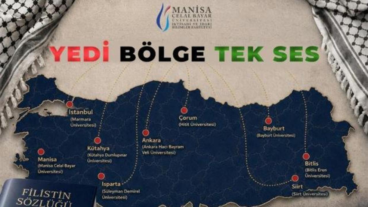 9 &uuml;niversiteden Filistin i&ccedil;in ortak ses: &ldquo;Yedi B&ouml;lge Tek Ses&rdquo; Manisa&rsquo;da