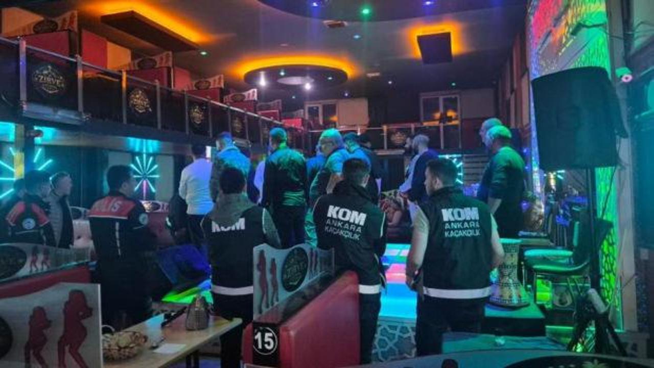 Ankara&rsquo;da eğlence mekanlarına y&ouml;nelik operasyon: 68 g&ouml;zaltı