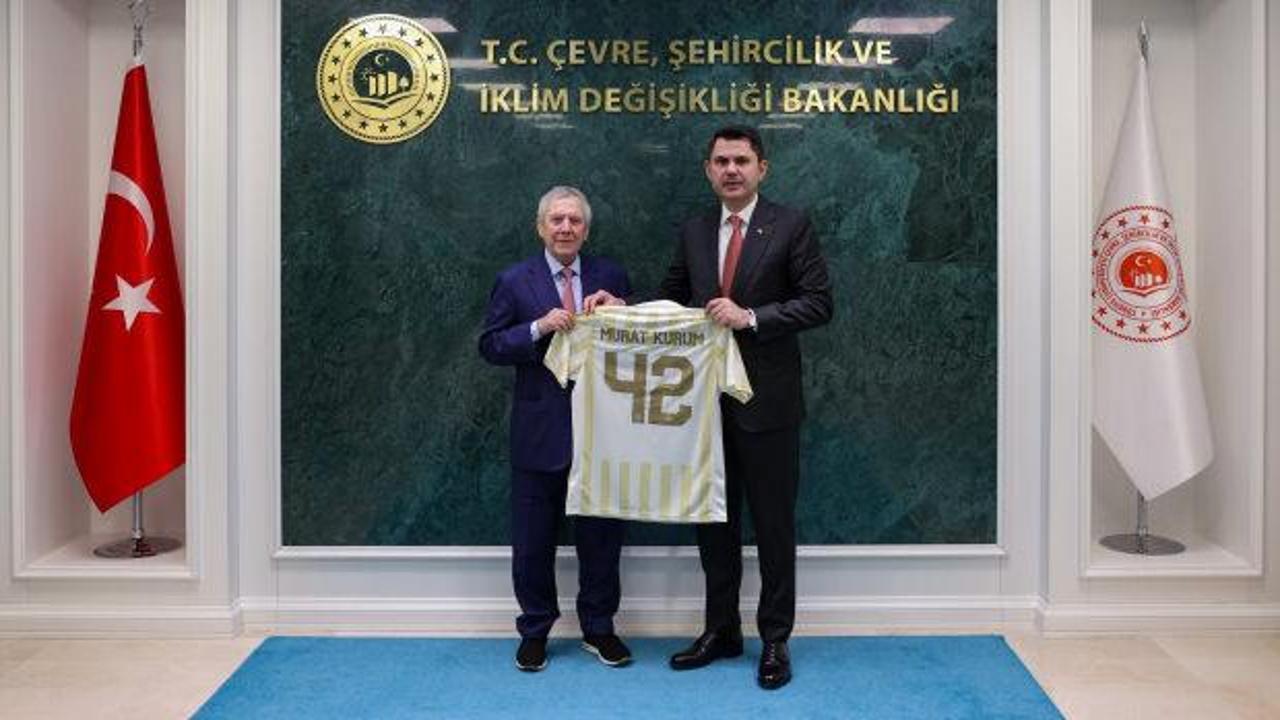 Bakan Kurum, Aziz Yıldırım'ı ağırladı