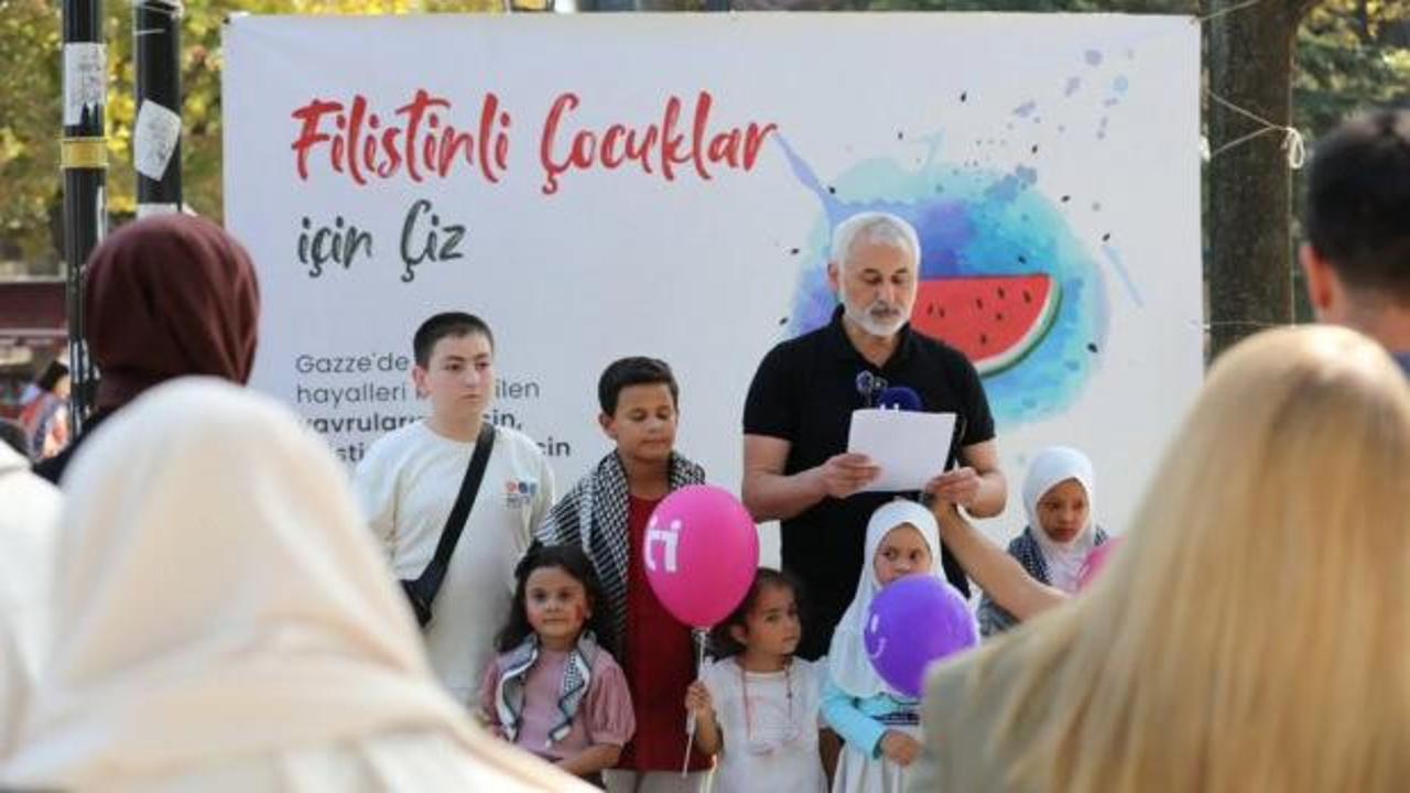 Filistinli &ccedil;ocukların sesi olmak i&ccedil;in &ccedil;iziyoruz!
