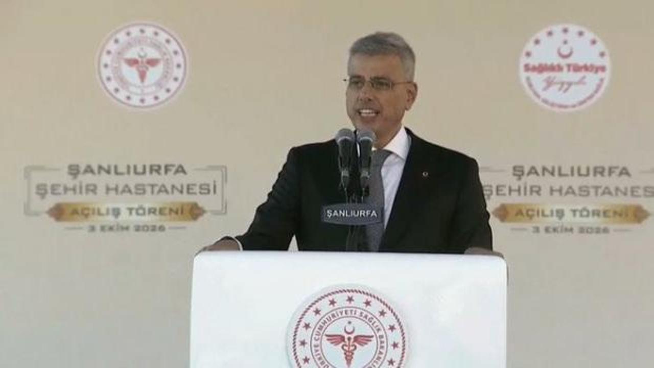 Bakan Memişoğlu Şanlıurfa Şehir Hastanesinin a&ccedil;ılışında konuştu:  Rekor d&uuml;zeye &ccedil;ıktı