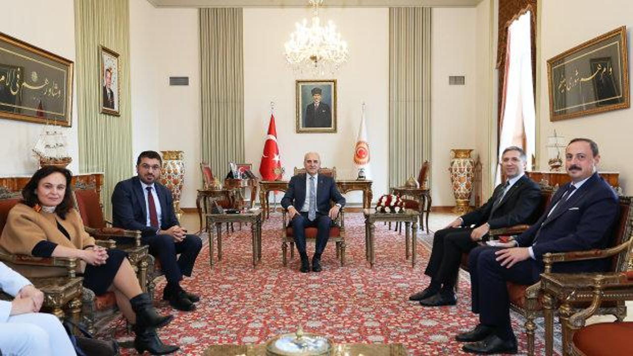 TBMM Başkanı Kurtulmuş, Almanya-T&uuml;rkiye Dostluk Grubu heyetini kabul etti