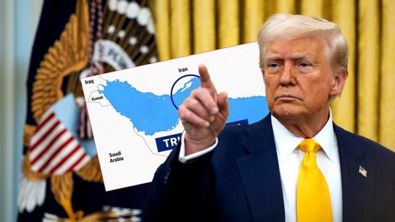 Donald Trump Hürmüz Boğazı'nı 'Trump Boğazı' diye paylaştı