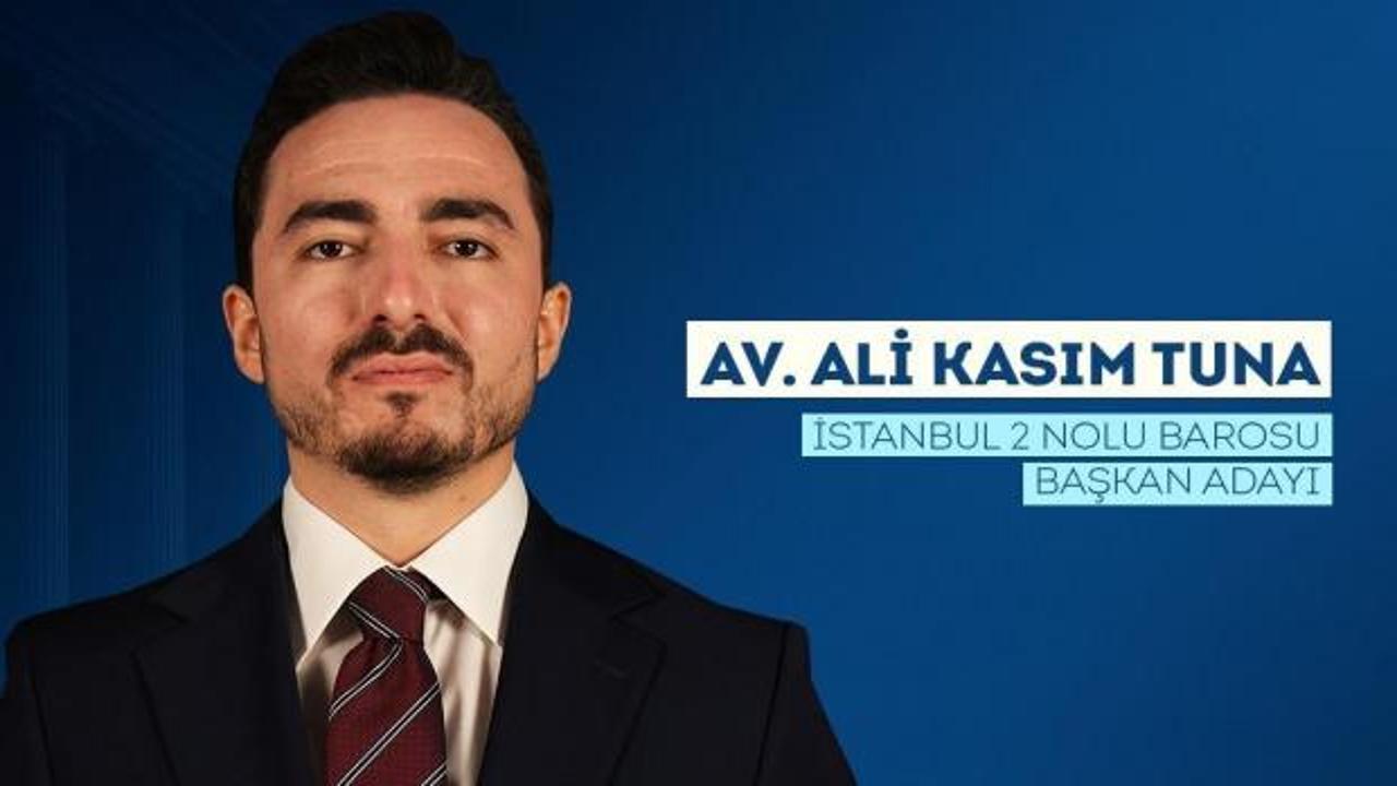 T&uuml;rkiye&rsquo;nin en gen&ccedil; baro başkanı adayı Av. Ali Kasım Tuna adaylığını a&ccedil;ıkladı