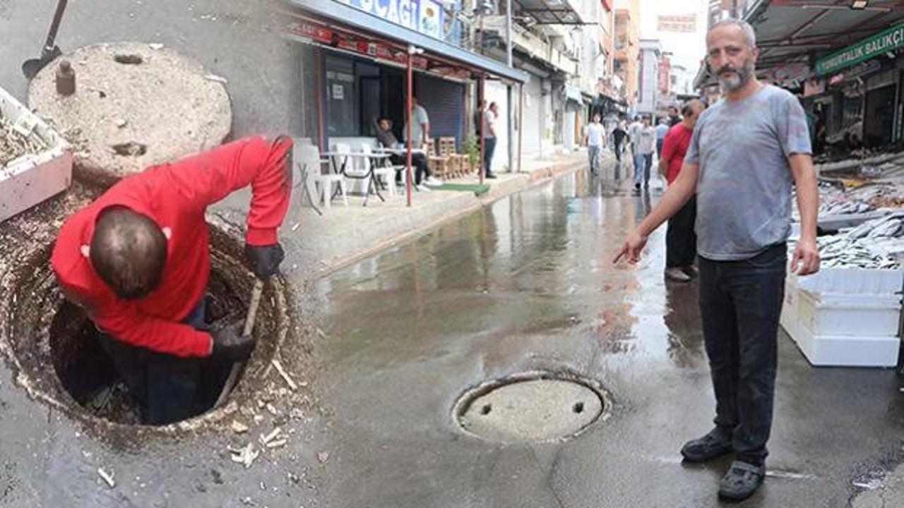 Adana'da isyan ettirten manzara! Vatandaş kanalizasyona indi 