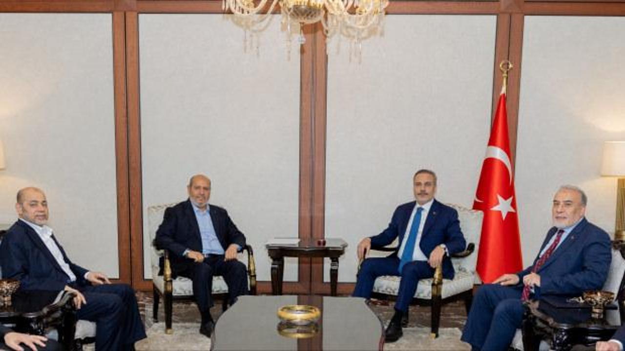 Dışişleri Bakanı Fidan, Hamas heyetiyle g&ouml;r&uuml;şt&uuml;