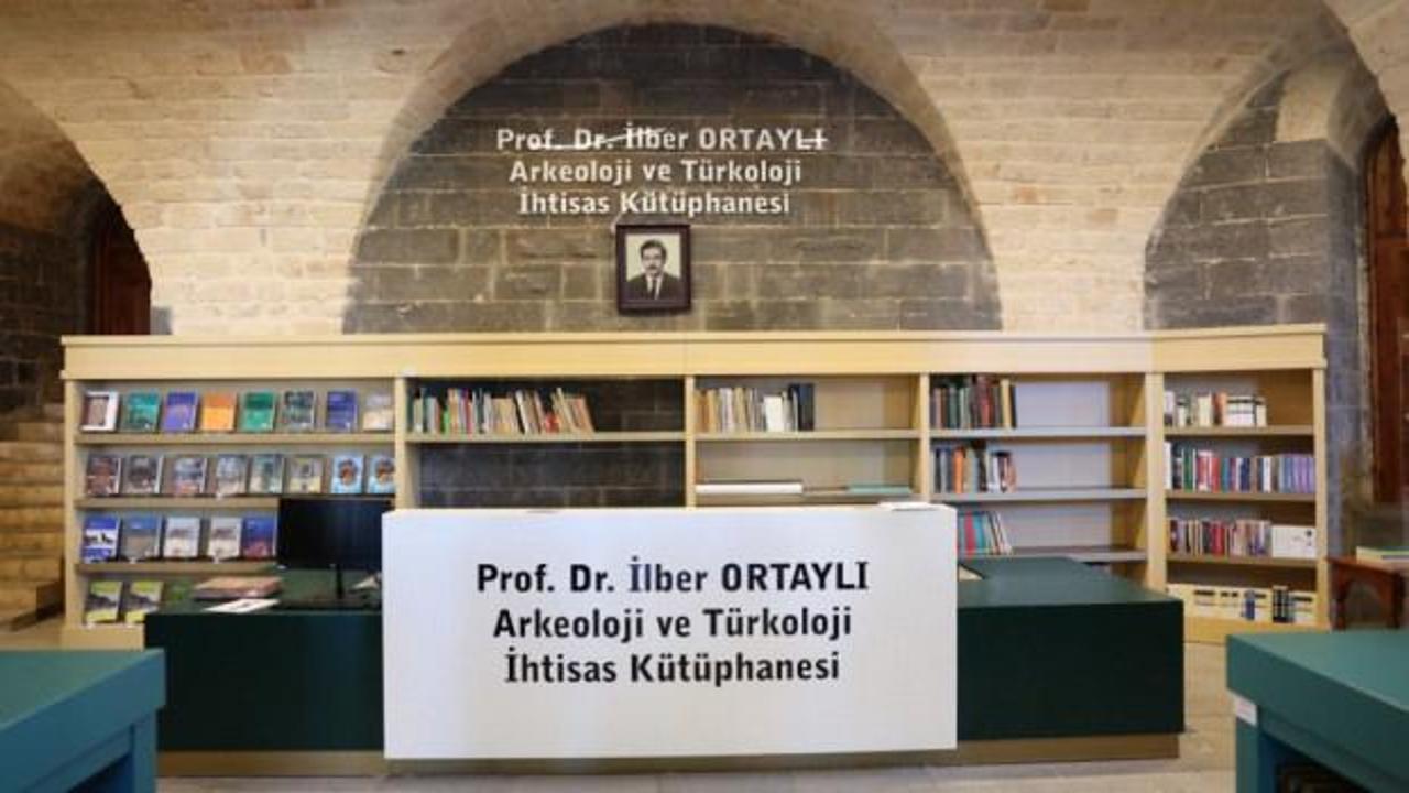 Gaziantep'te İlber Ortaylı K&uuml;t&uuml;phanesi a&ccedil;ıldı