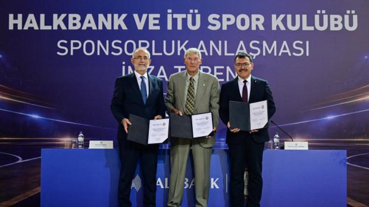 İT&Uuml; Spor Kul&uuml;b&uuml; ile Halkbank arasında sponsorluk anlaşması imzalandı