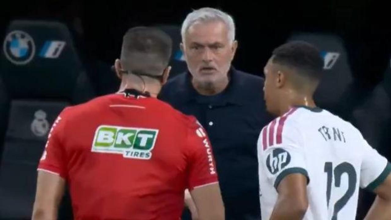 Arda G&uuml;ler&rsquo;e yapılan faul Mourinho&rsquo;yu &ccedil;ıldırttı: Hakeme sert tepki