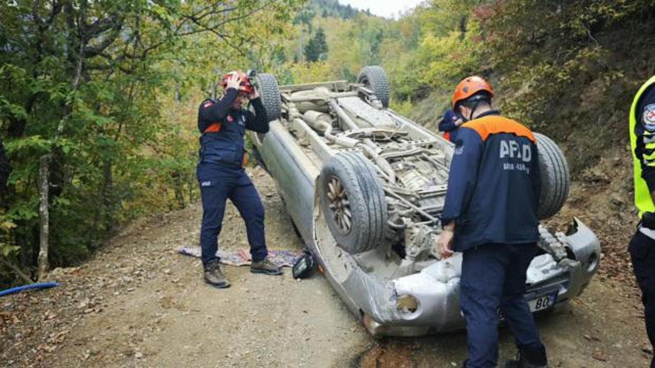 Artvin'de korkutan kaza: Taklalar attı!