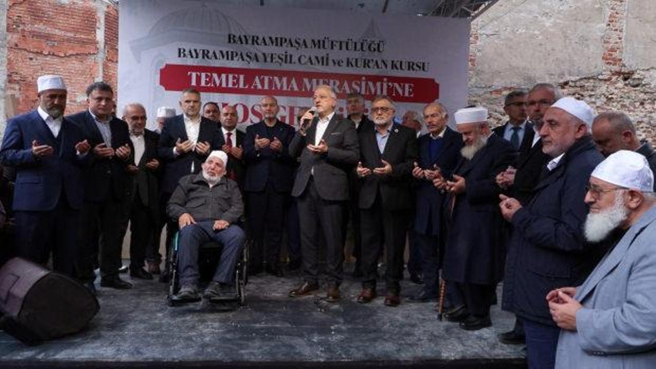 Bayrampaşa'da Yeşil Cami ve Kur'an Kursu Külliyesi'nin temeli atıldı