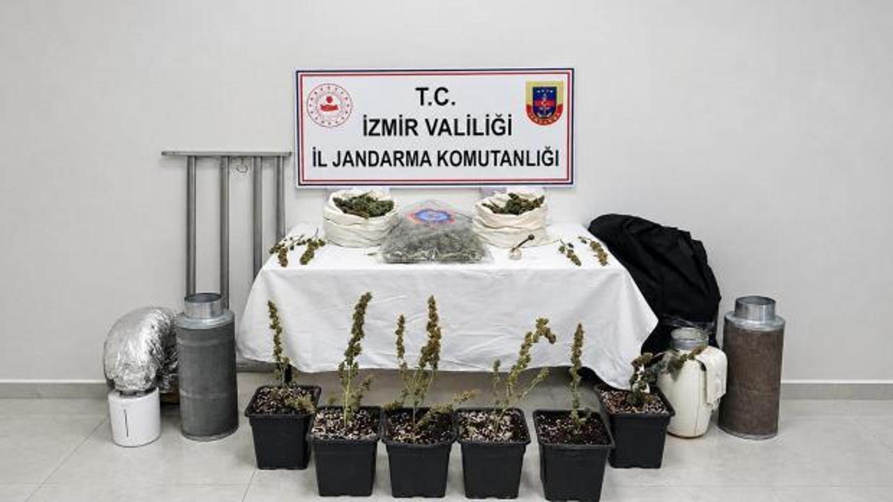 İzmir'de 5 kilo skunk ele ge&ccedil;irildi