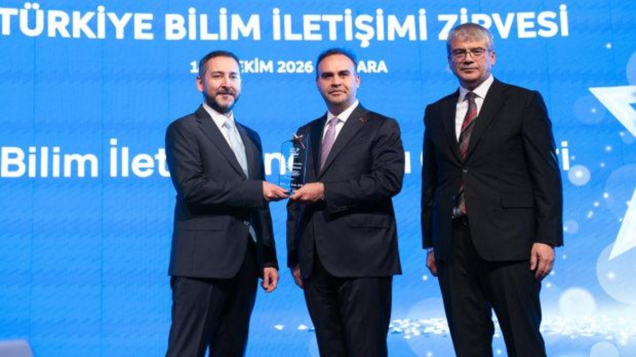 Konya Bilim Merkezi'ne 'Bilim İletişimine Katkı &Ouml;d&uuml;l&uuml;'