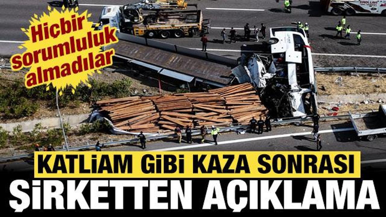 Manisa'daki katliam gibi kaza sonrası tur şirketinden a&ccedil;ıklama: Sorumluluk almadılar