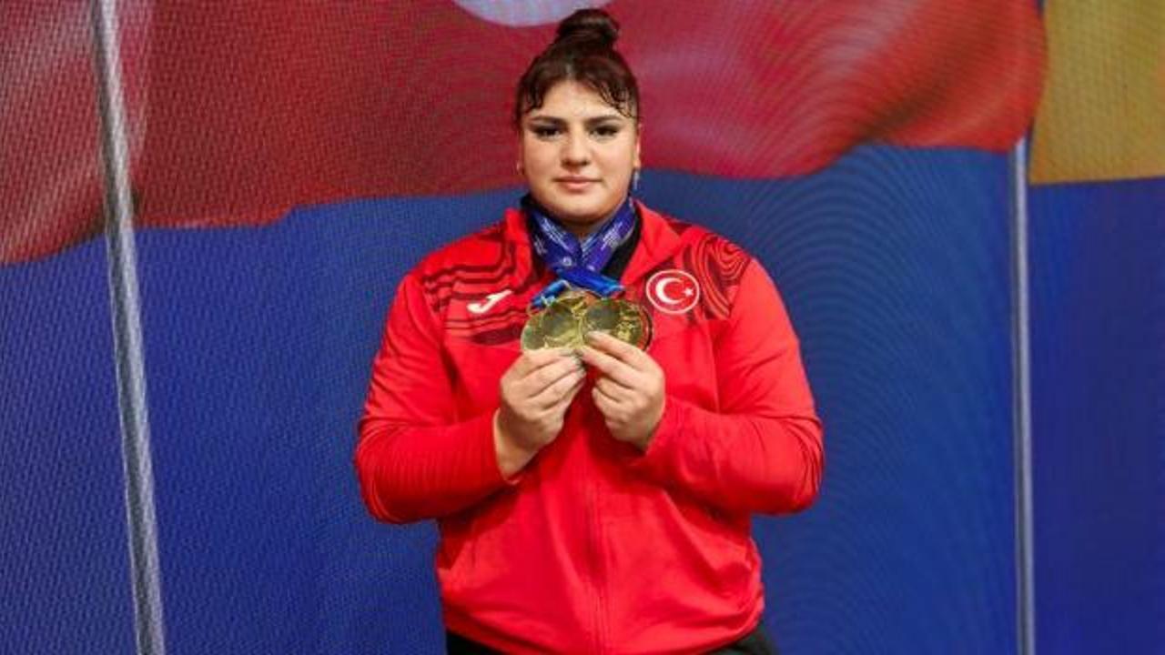 Milli sporcudan halterde 3 altın madalya! Avrupa Şampiyonu oldu