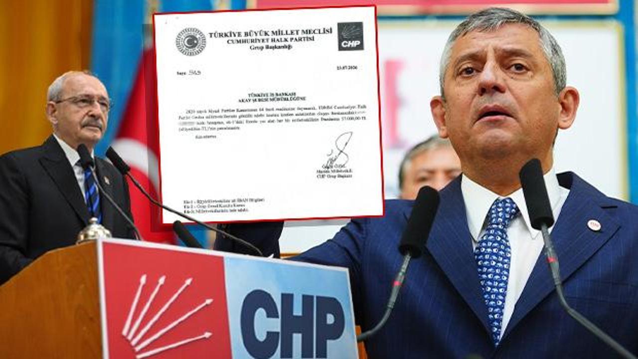 &Ouml;zel'den 5 milyon liralık talimat! CHP kasasından Yeni Parti kasasına para ge&ccedil;irmişler