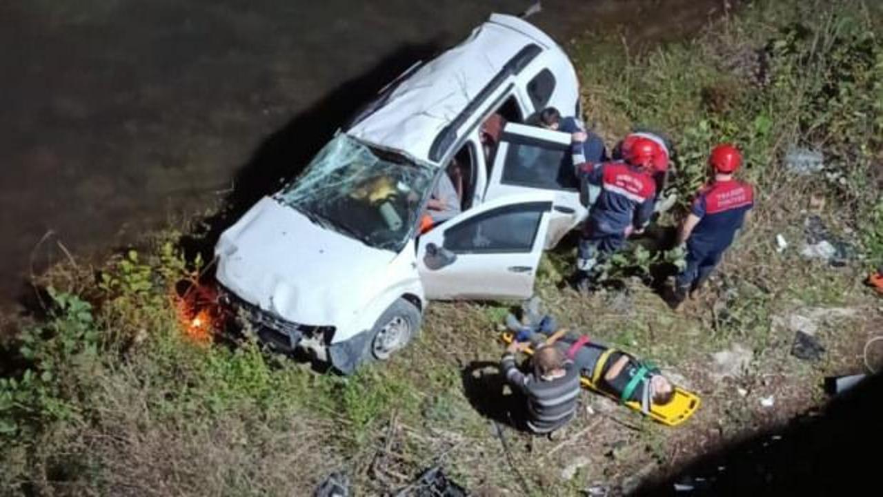 Trabzon'da cip, dereye u&ccedil;tu; 5 yaralı