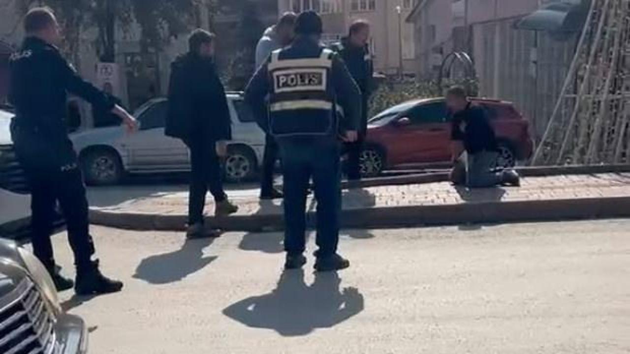 Bolu'da korku dolu anlar! Eli bı&ccedil;aklı şahıs ekipleri harekete ge&ccedil;irdi!