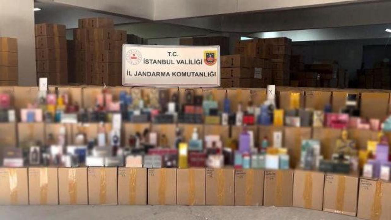 350 milyon TL değerinde &uuml;nl&uuml; markalara ait sahte parf&uuml;m ele ge&ccedil;irdi