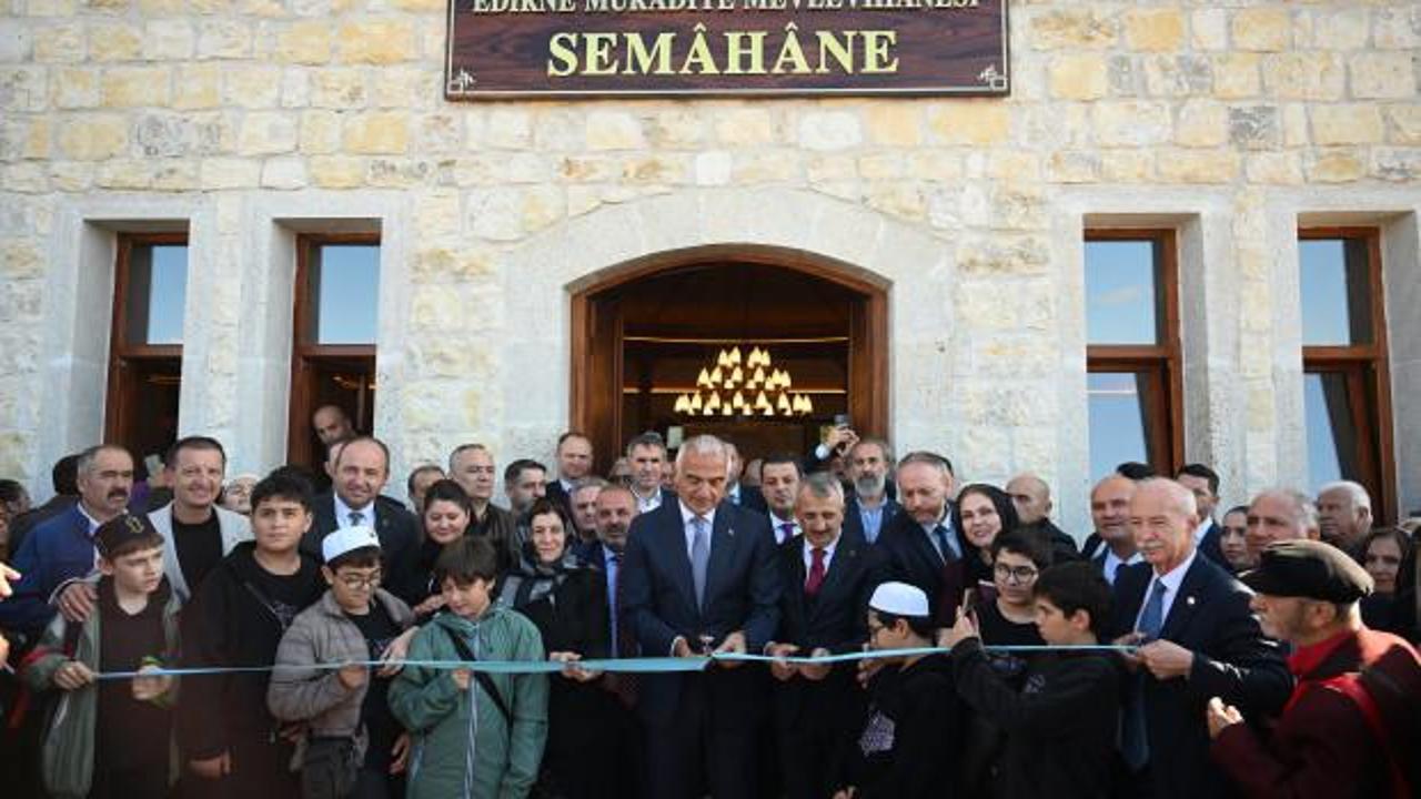 Edirne Muradiye Mevlevihanesi 101 yıl sonra yeniden kapılarını a&ccedil;tı!