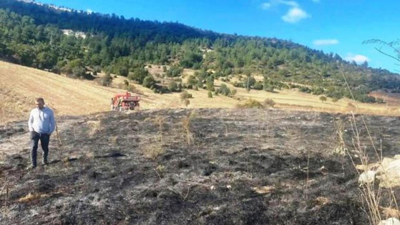 Emet&rsquo;te ot yangını: 2 dekar alan zarar g&ouml;rd&uuml;