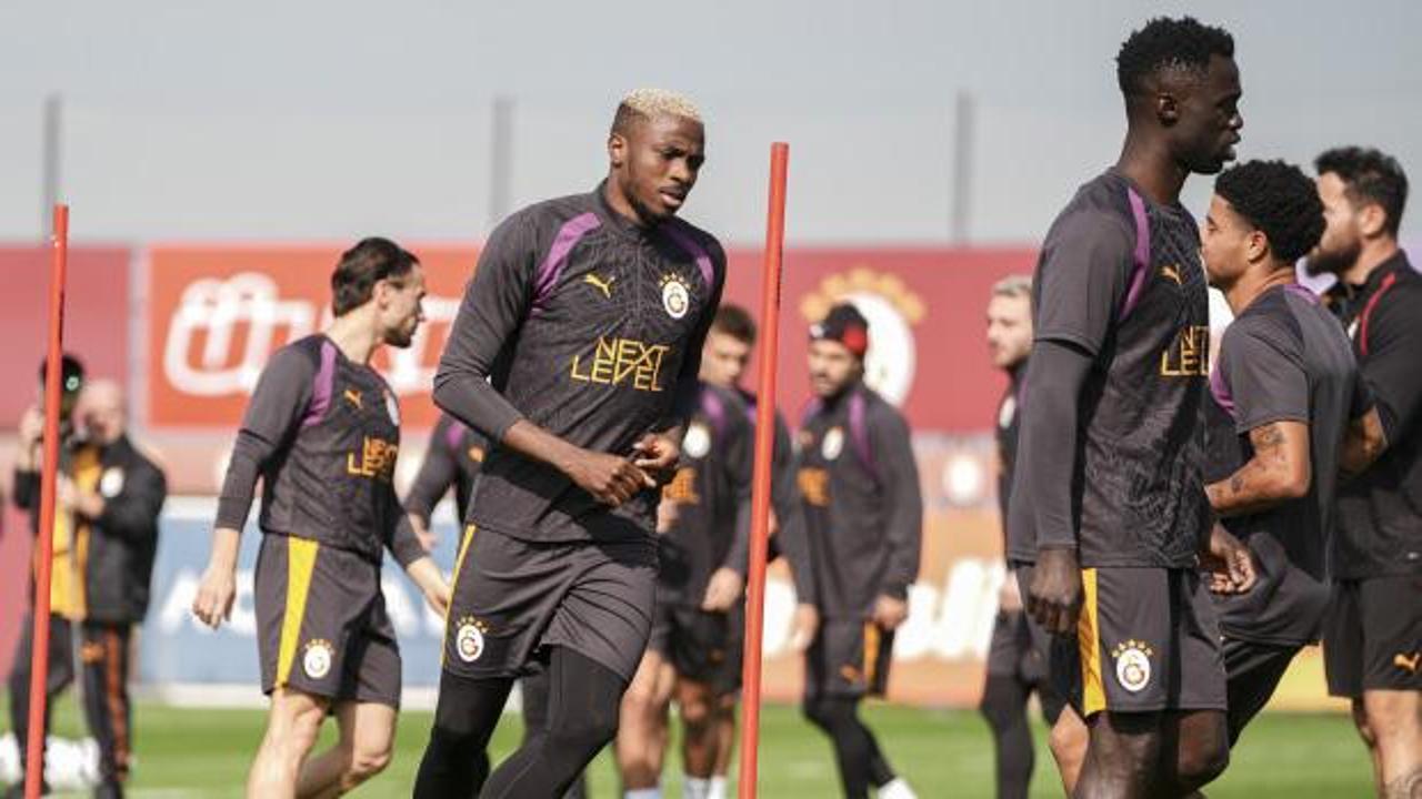 Galatasaray, Lille ma&ccedil;ına hazır: Yıldız isim son antrenmana katılmadı