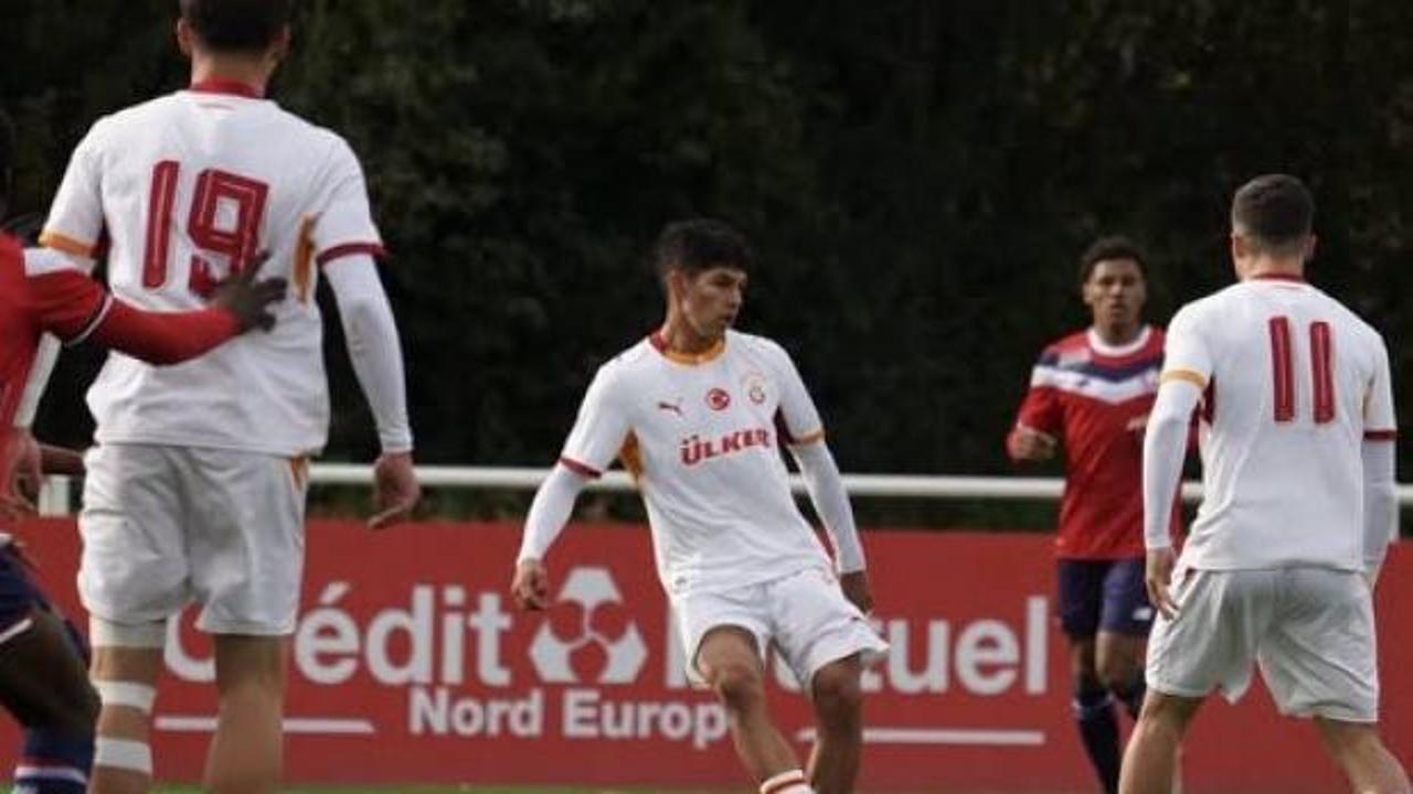 Galatasaray'ın gençleri Fransa'da Lille'e direnemedi!