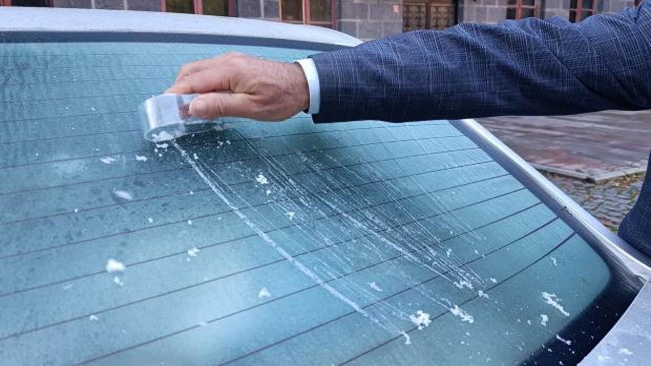 Kış kendini hissettirmeye başladı! Kars'ta termometreler eksi 6'yı g&ouml;rd&uuml;
