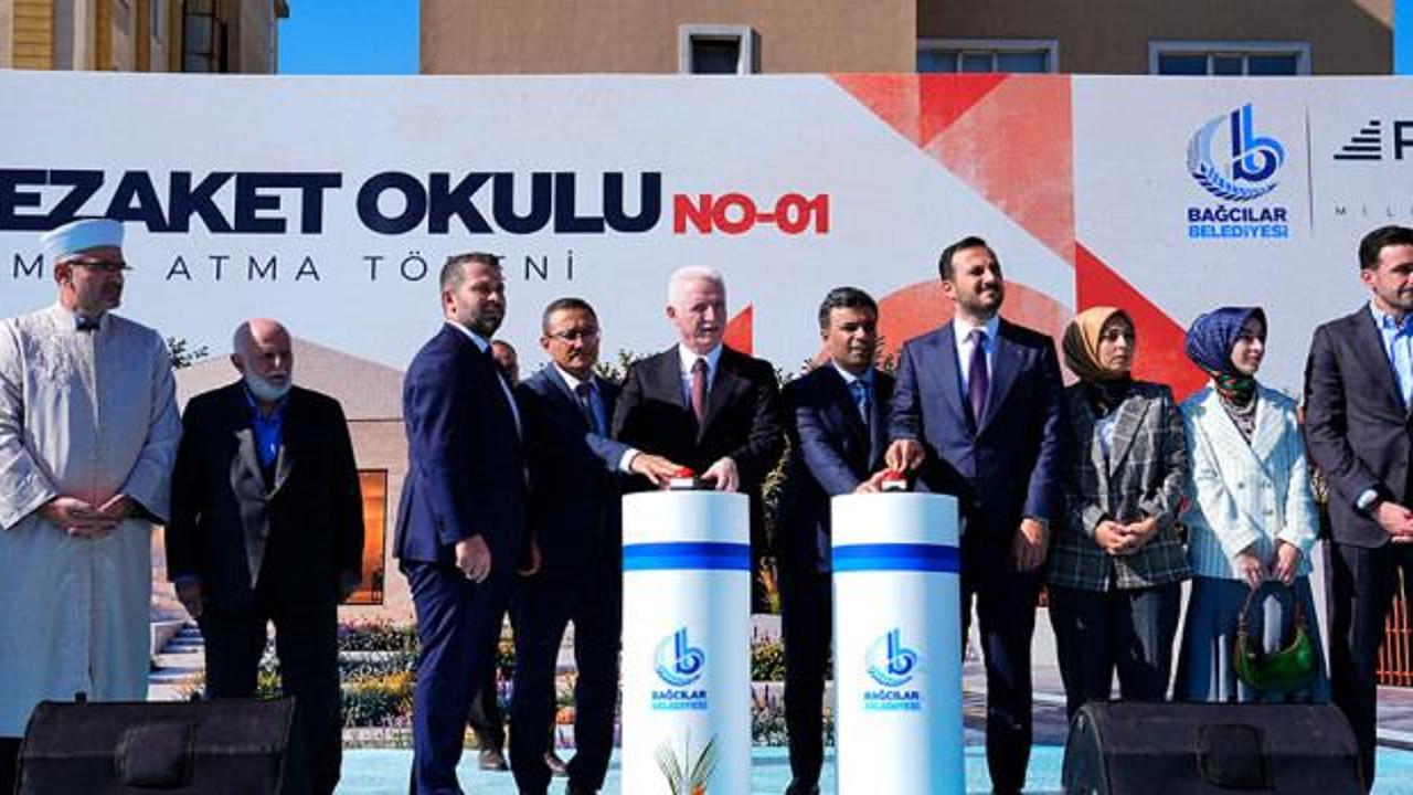 Sadece &ccedil;ocuklar değil aileler de eğitilecek! Bağcılar'da Nezaket Okulu'nun temeli atıldı
