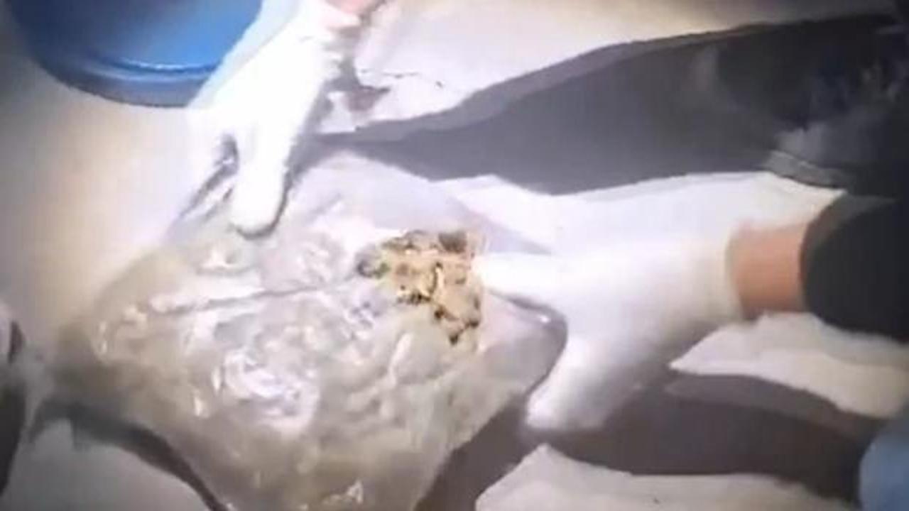 Siirt&rsquo;te 5 kilo 700 gram skunk ele ge&ccedil;irildi; 6 g&ouml;zaltı